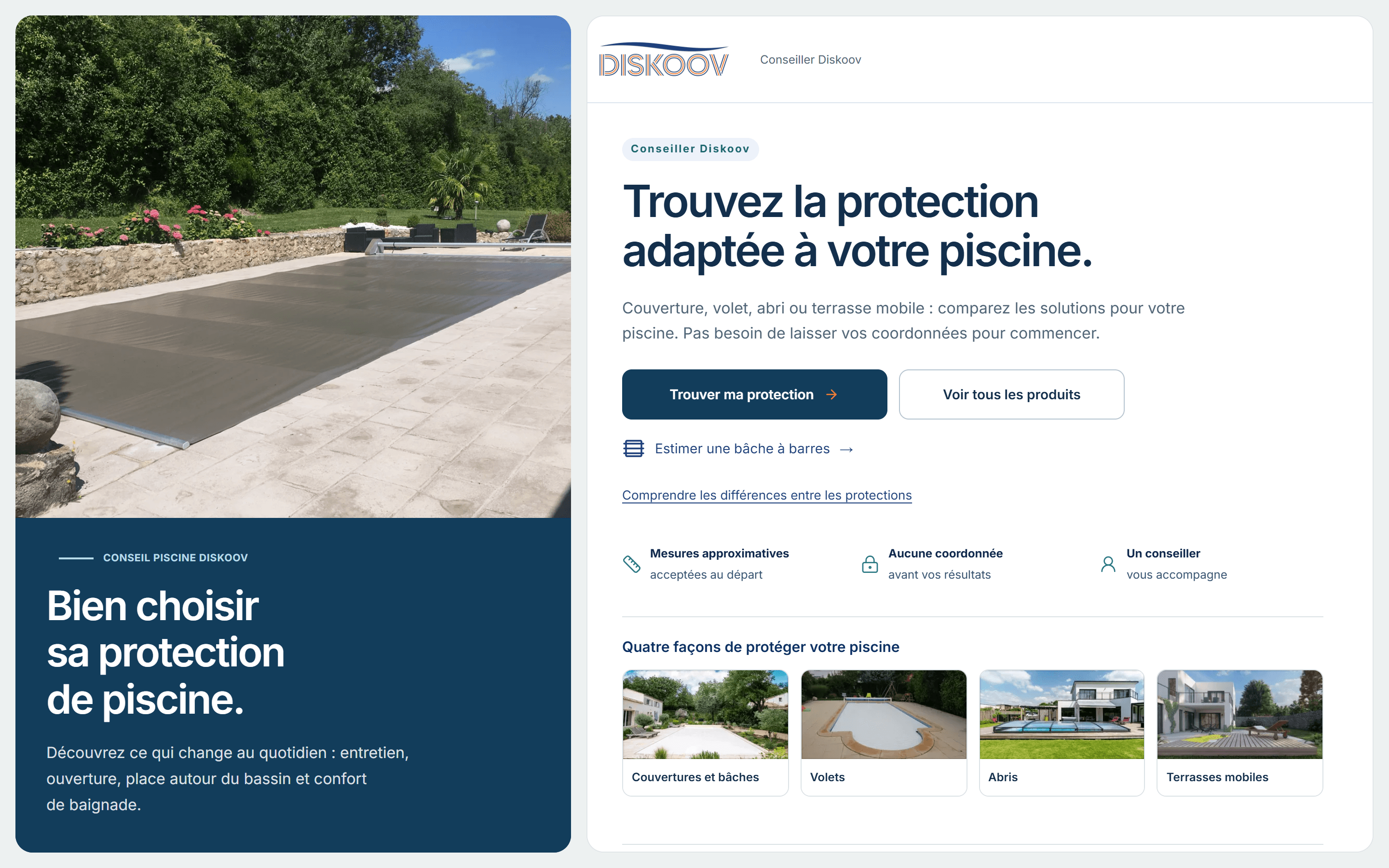 DisKoov — Conseiller & Configurateur de Vente — Accueil Conseiller